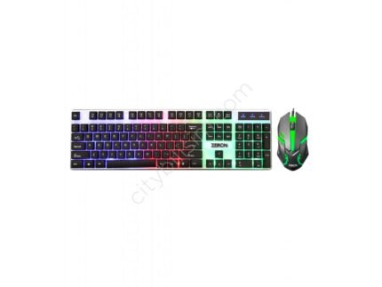 Zeiron T350 RGB Aydınlatmalı Gaming Klavye & Mouse Set – Süspansiyon Tuşlu, Ergonomik Tasarım